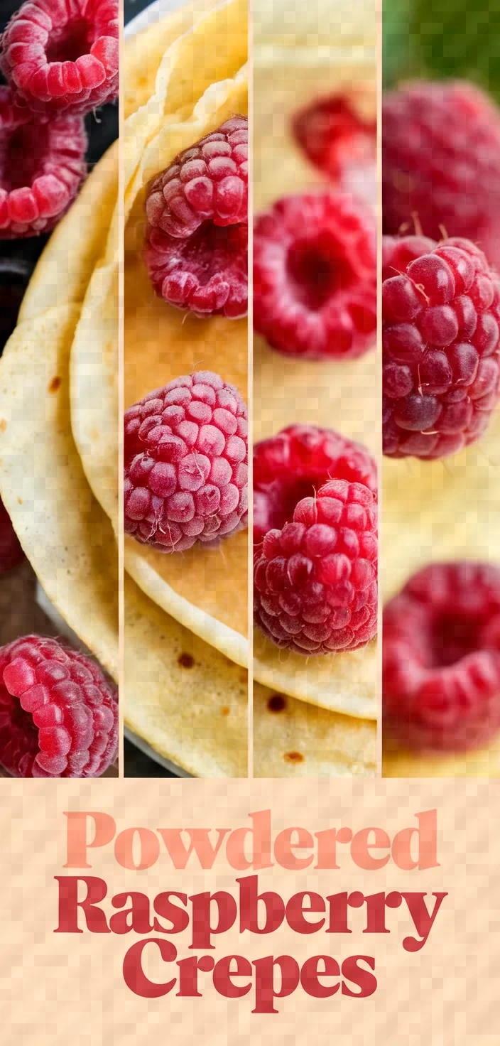A photo of Powdered Raspberry Crepes Recipe