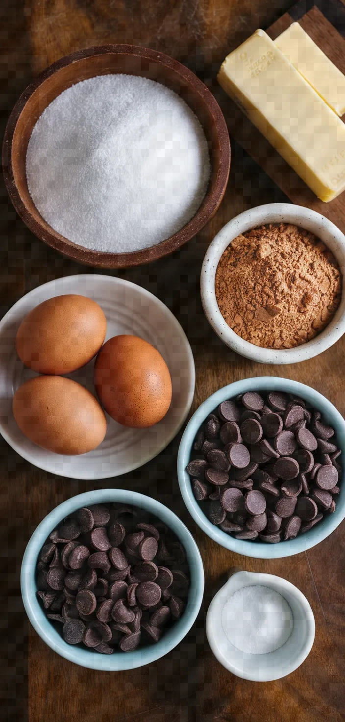 Ingredients photo for Double Chocolate Chip Cookies Recipe