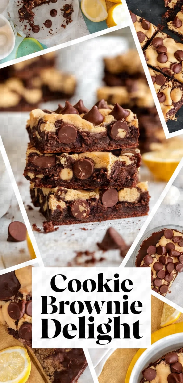 A photo of Chocolate Chip Cookie Brownies Recipe
