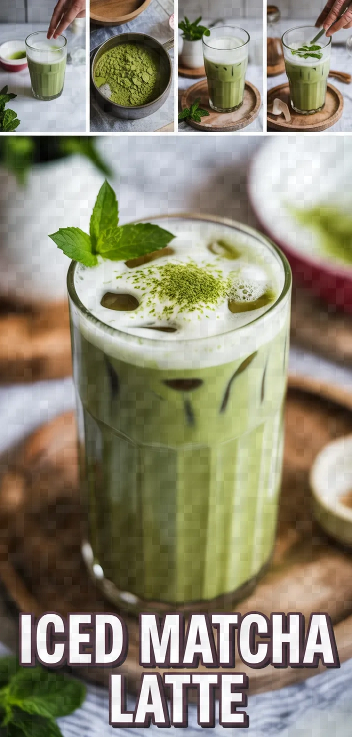 A photo of Iced Matcha Latte Recipe