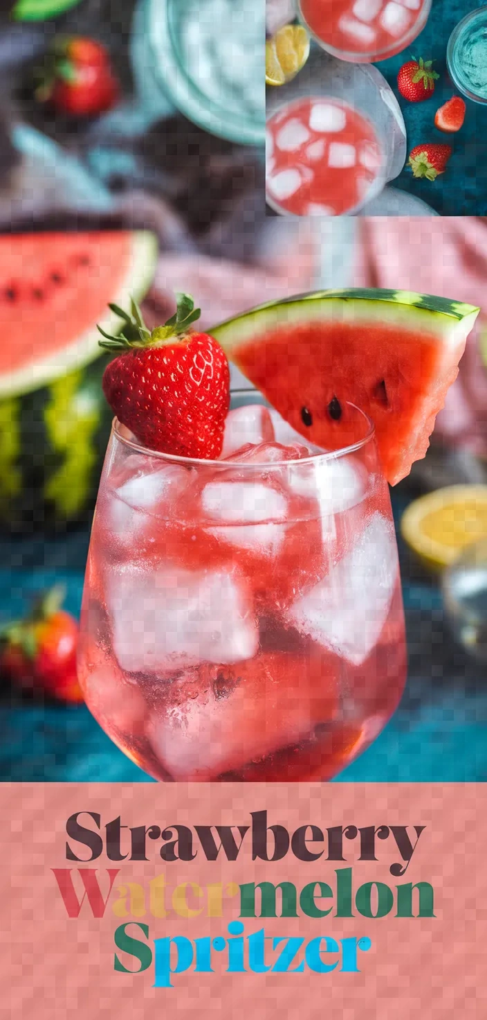 A photo of Strawberry Watermelon Spritzer Recipe