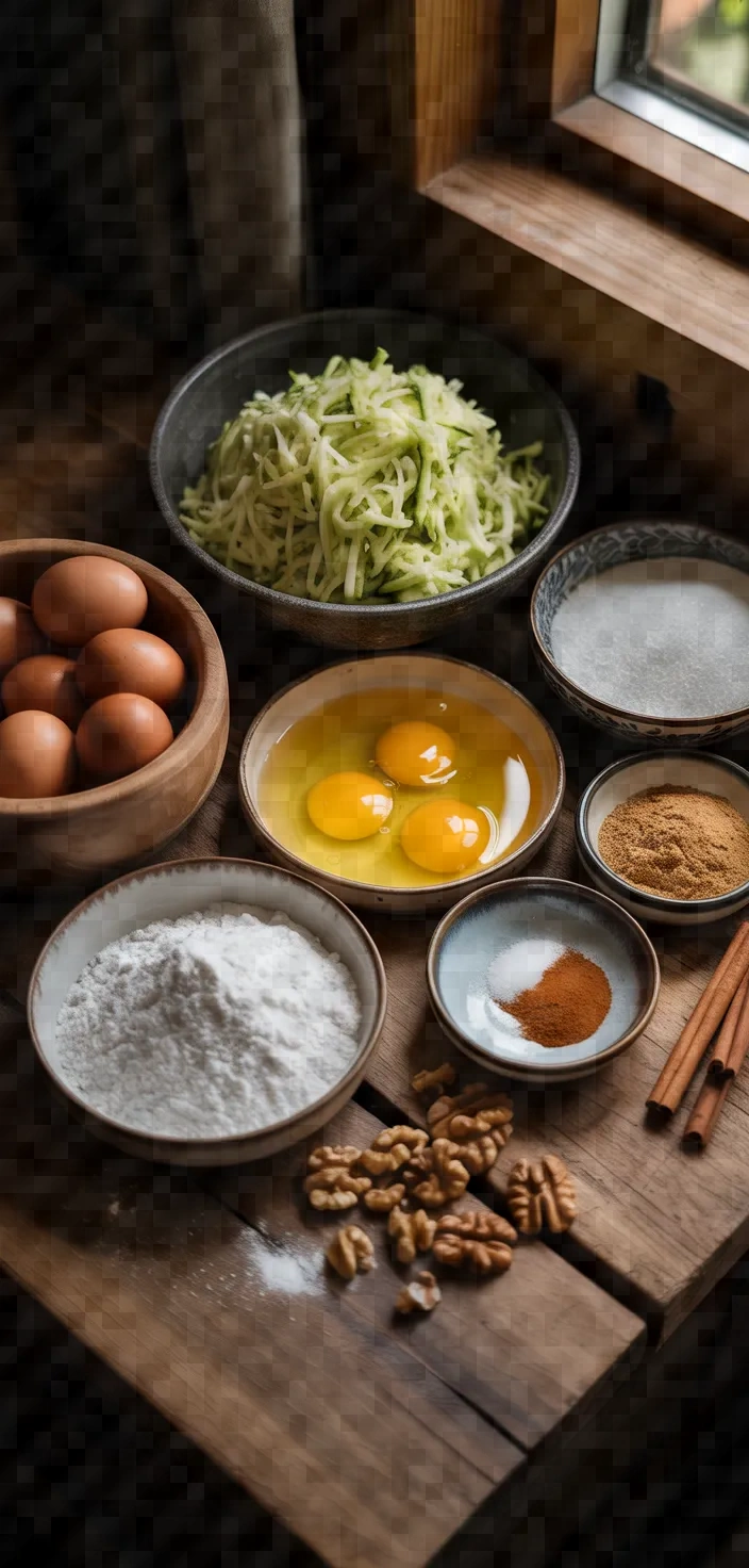 Ingredients photo for Zucchini Bread Recipe