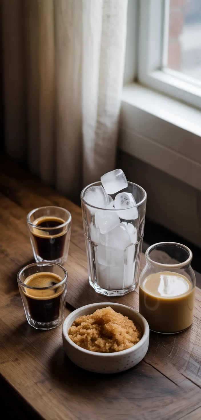 Ingredients photo for Brown Sugar Shaken Espresso Recipe