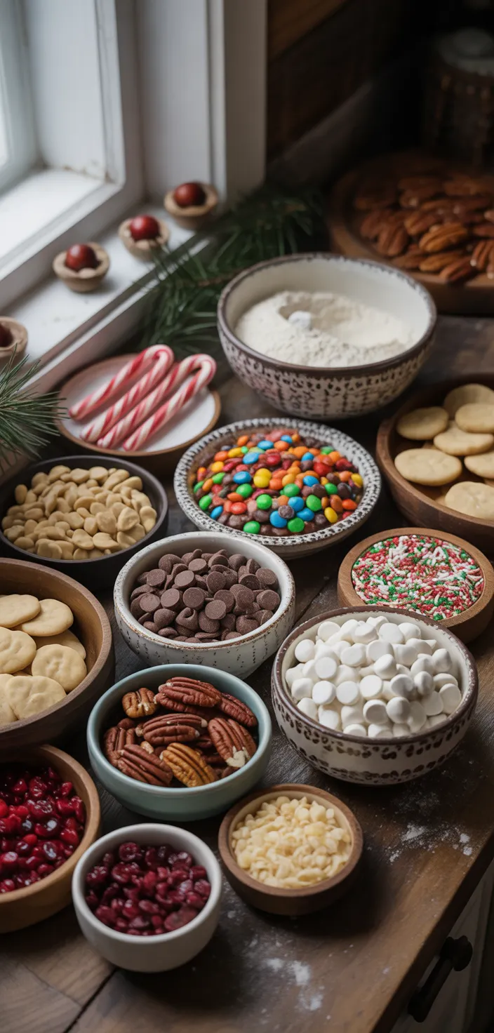 Ingredients photo for Christmas Kitchen Sink Cookies Recipe