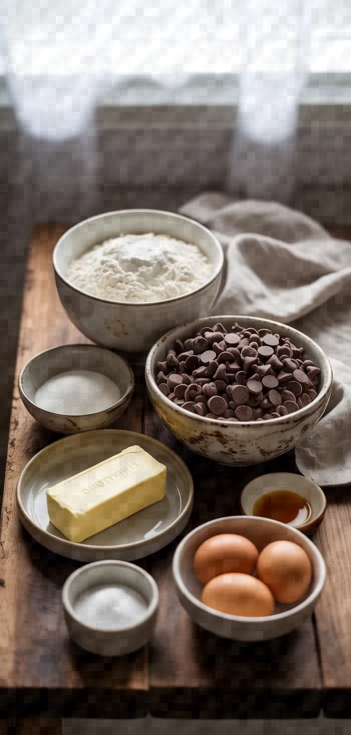 Ingredients photo for Classic Chocolate Chip Cookies Recipe