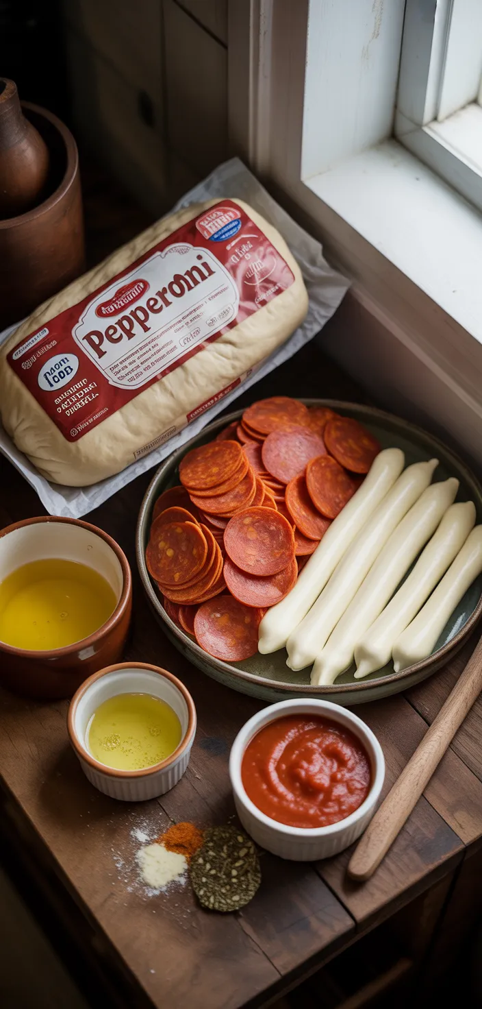 Ingredients photo for Pepperoni Rolls Recipe