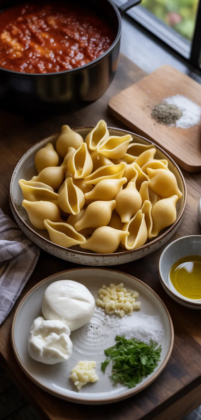 Ingredients photo for Stuffed Shells Recipe