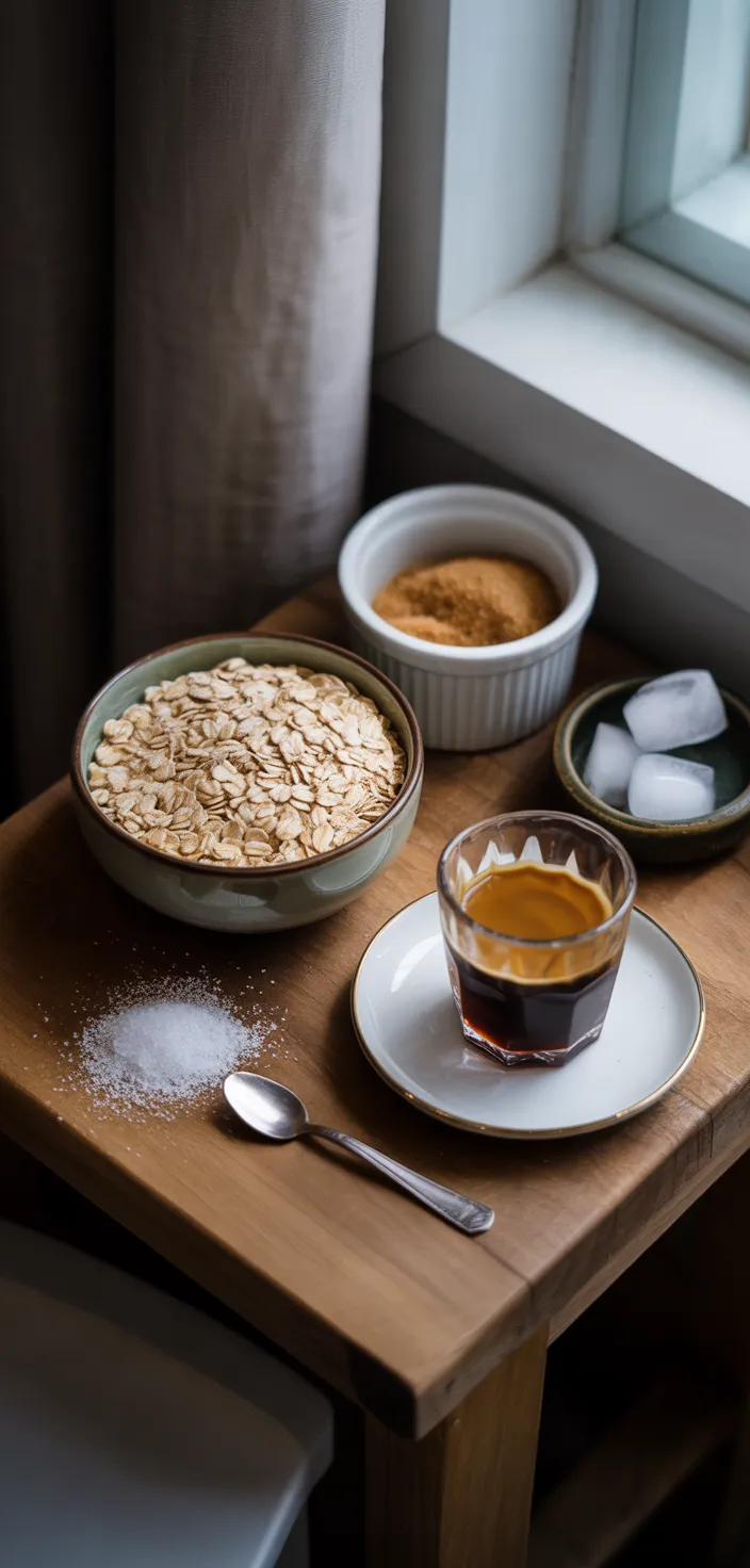 Ingredients photo for Brown Sugar Shaken Espresso Overnight Oats Recipe