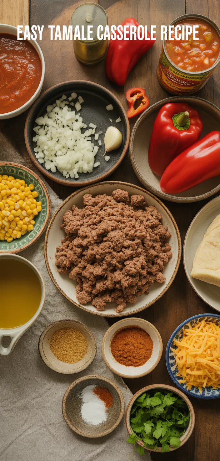 Ingredients photo for Easy Tamale Casserole Recipe