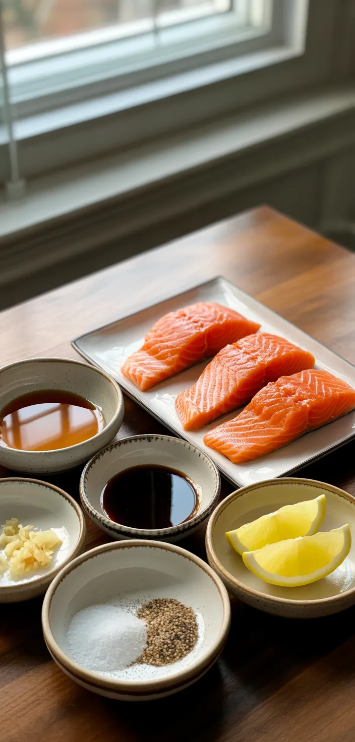 Ingredients photo for Honey Glazed Salmon Recipe