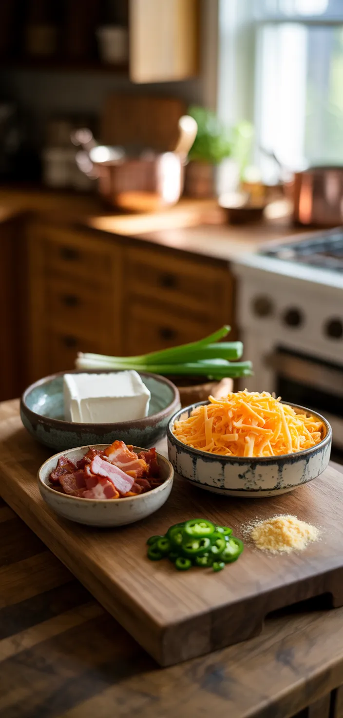 Ingredients photo for Jalapeno Popper Cheese Ball Recipe