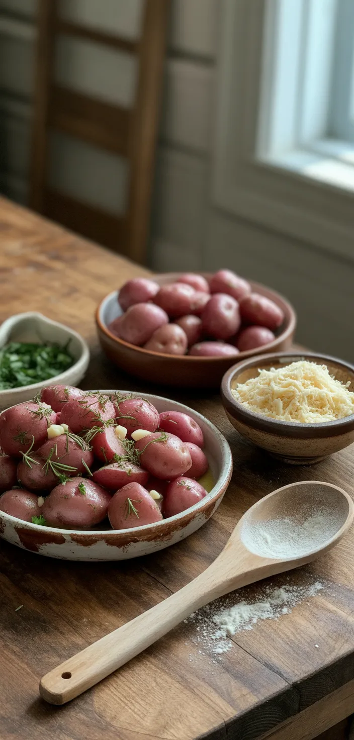 Ingredients photo for Parmesan Roasted Potatoes Recipe