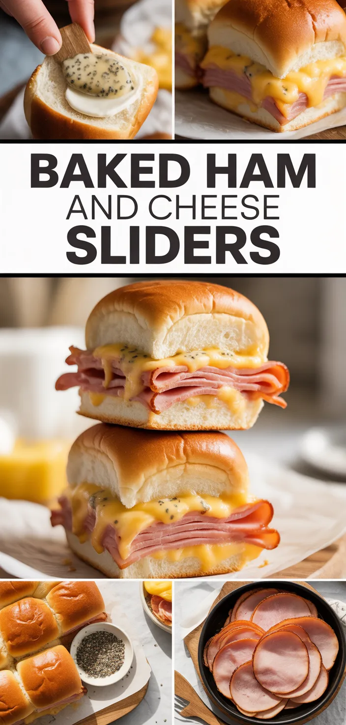 A photo of Baked Ham And Cheese Sliders Recipe