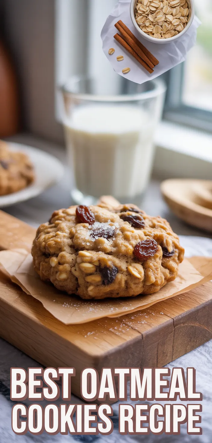 A photo of Best Oatmeal Raisin Cookies Recipe