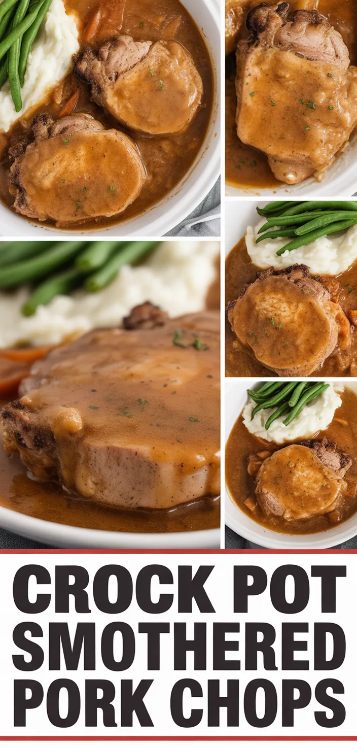 A photo of Crock Pot Smothered Pork Chops Recipe