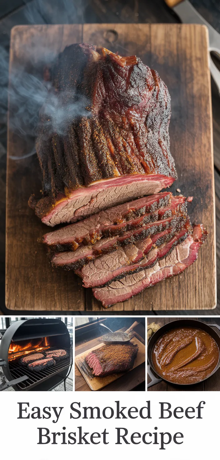 A photo of Easy Smoked Beef Brisket Recipe