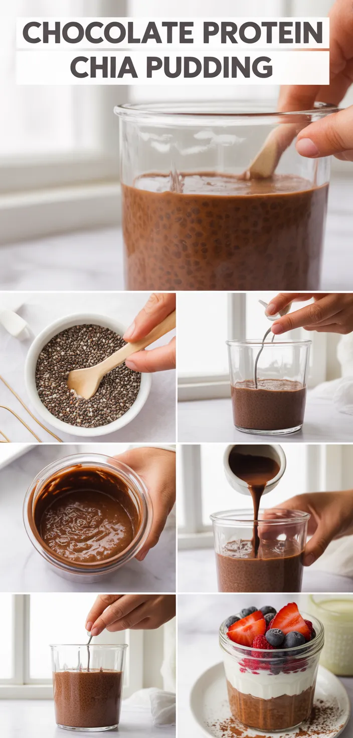 A photo of High Protein Chocolate Chia Seed Pudding That's Easy To Make! Recipe
