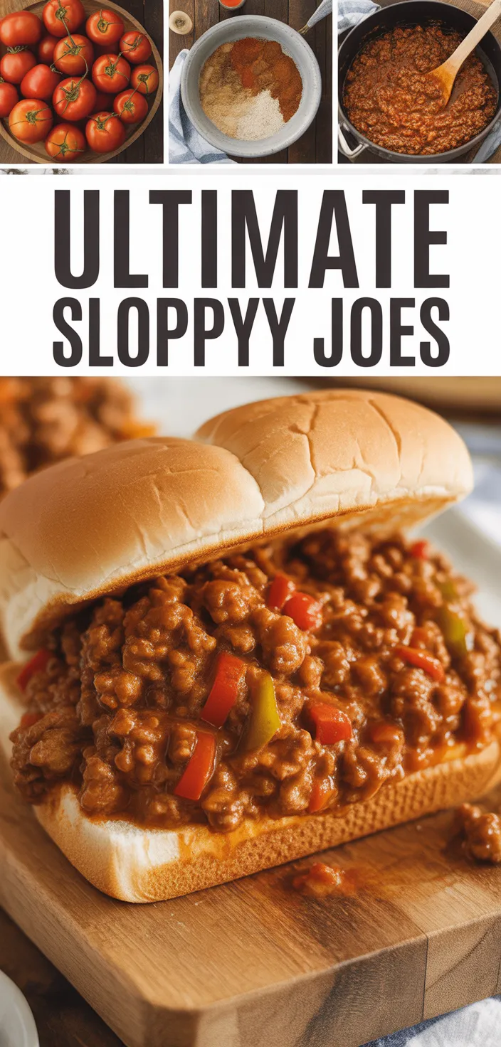 A photo of Ultimate Sloppy Joes Recipe