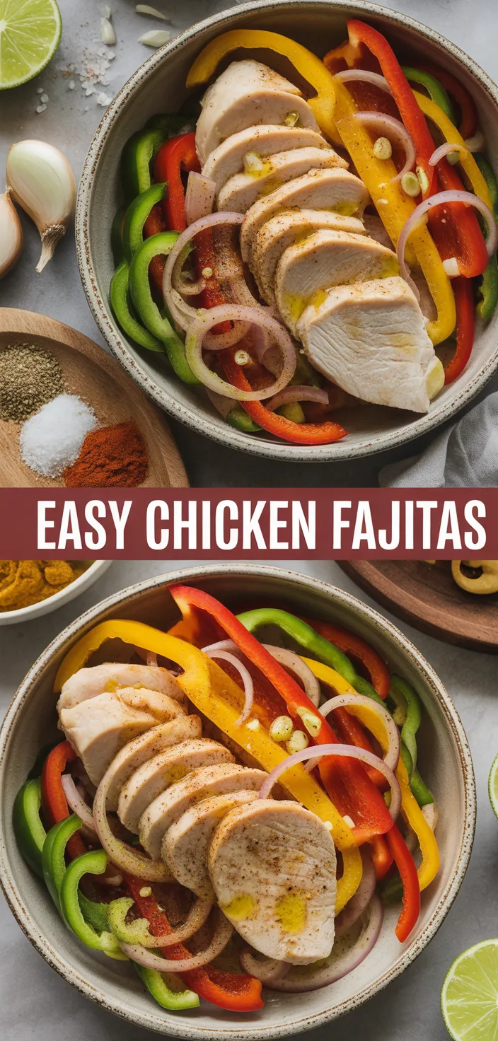 Ingredients photo for Easy Chicken Fajitas Recipe