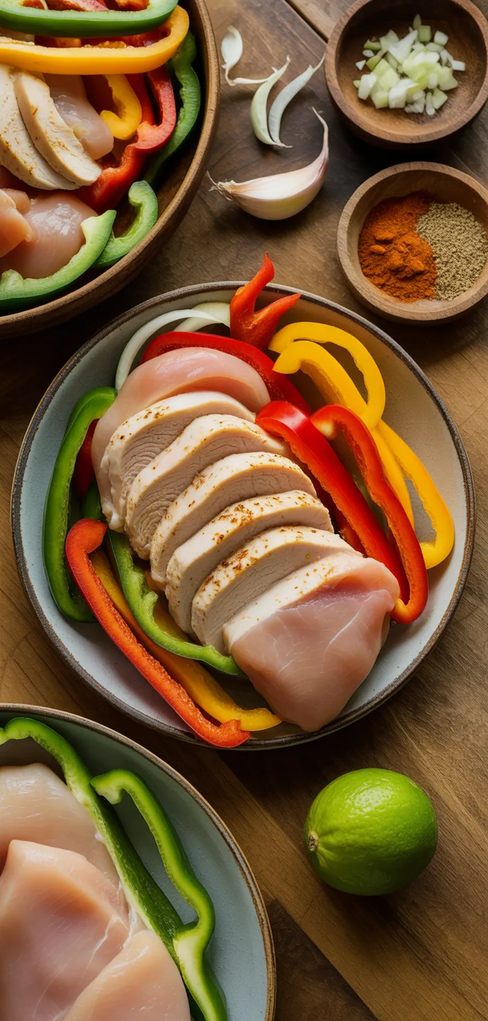 Ingredients photo for Easy Chicken Fajitas Recipe