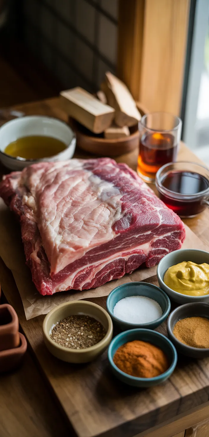 Ingredients photo for Easy Smoked Beef Brisket Recipe