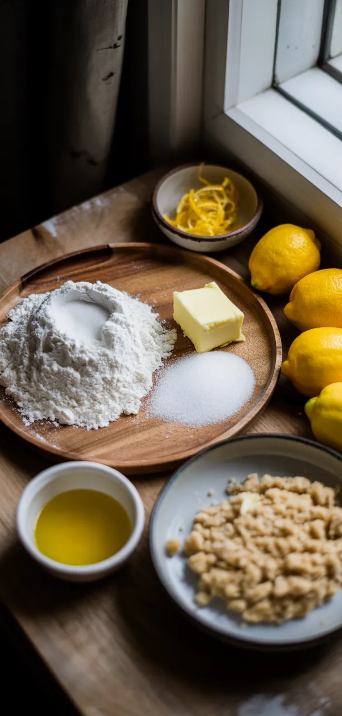 Ingredients photo for Lemon Crumb Bars Recipe