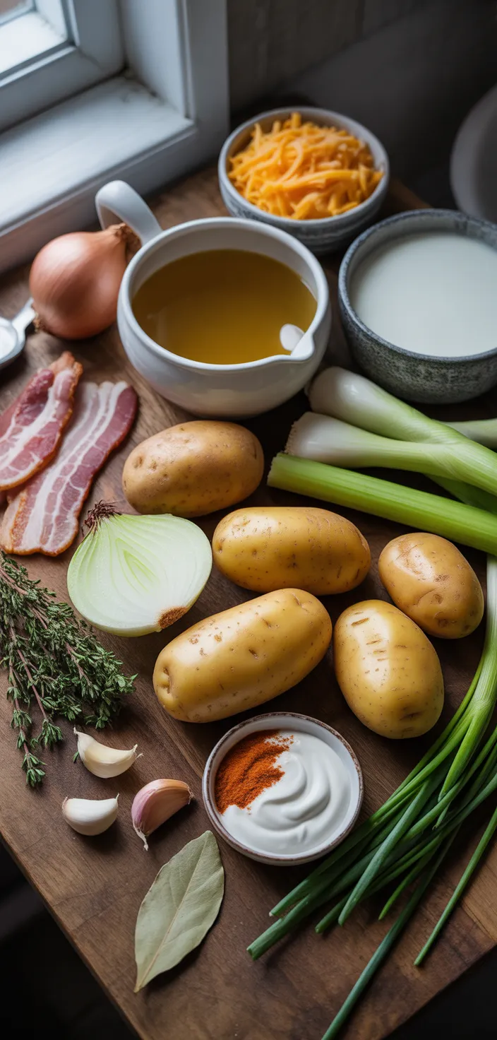 Ingredients photo for The Ultimate Potato Soup Recipe
