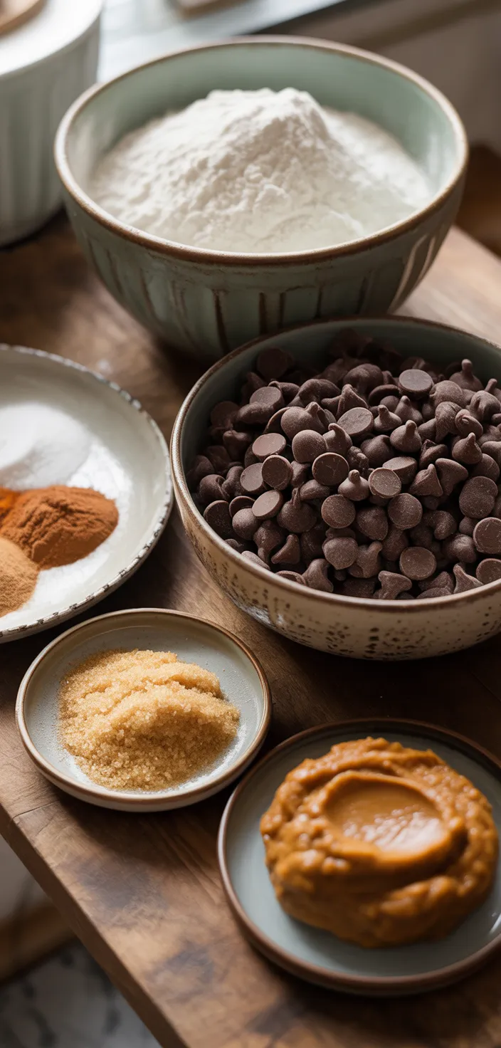 Ingredients photo for Classic Pumpkin Chocolate Chip Cookies Recipe