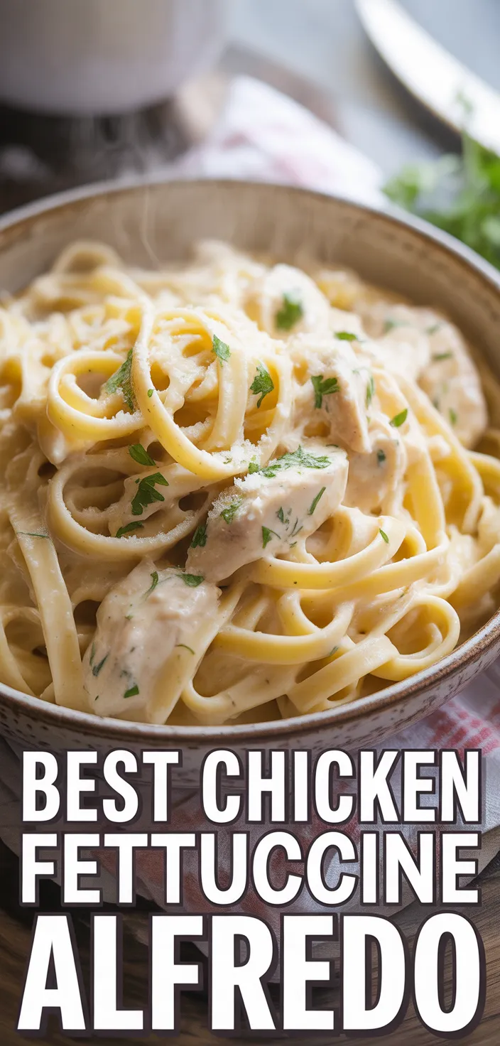 A photo of Best Chicken Fettuccine Alfredo Recipe