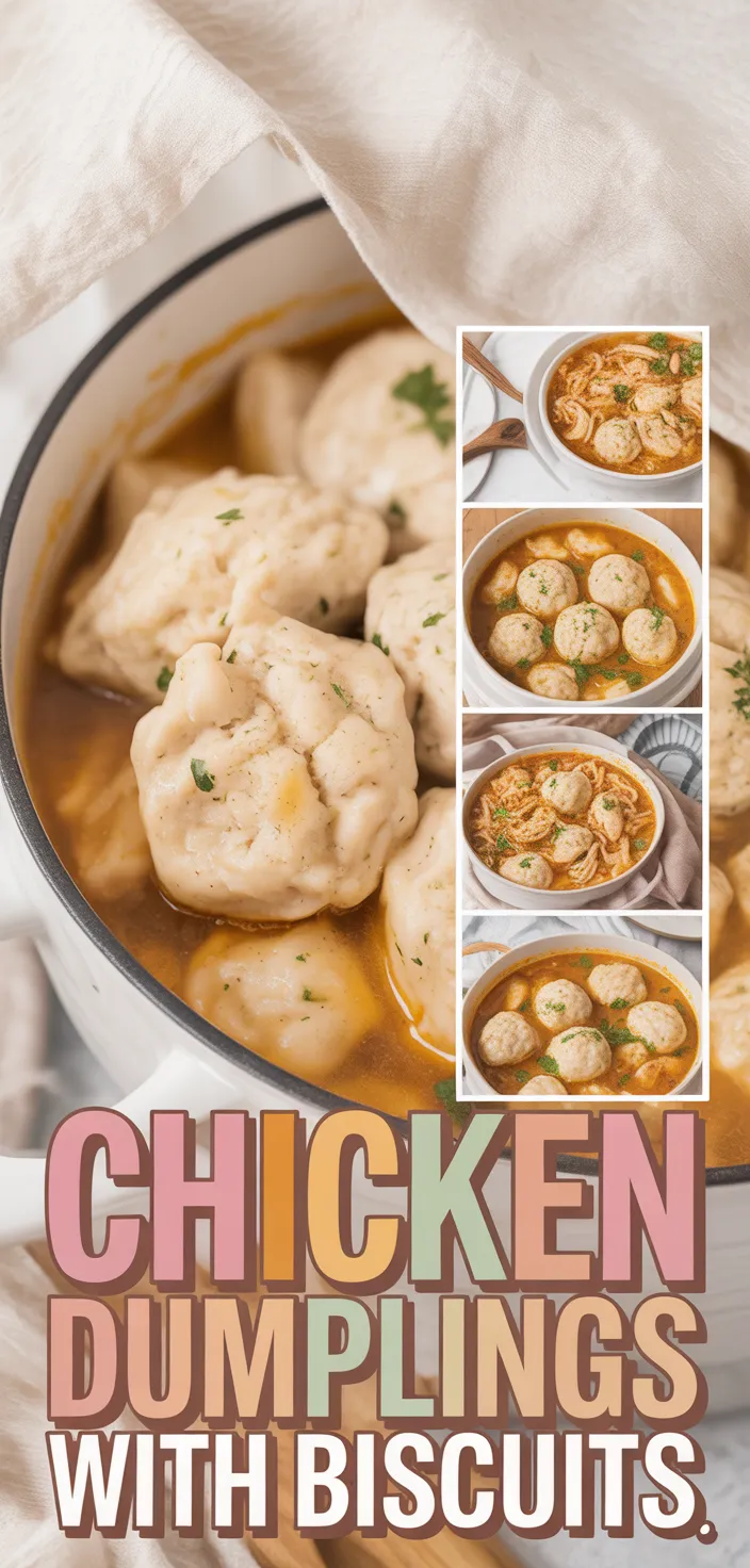 A photo of Easy Chicken And Dumplings With Biscuits Recipe