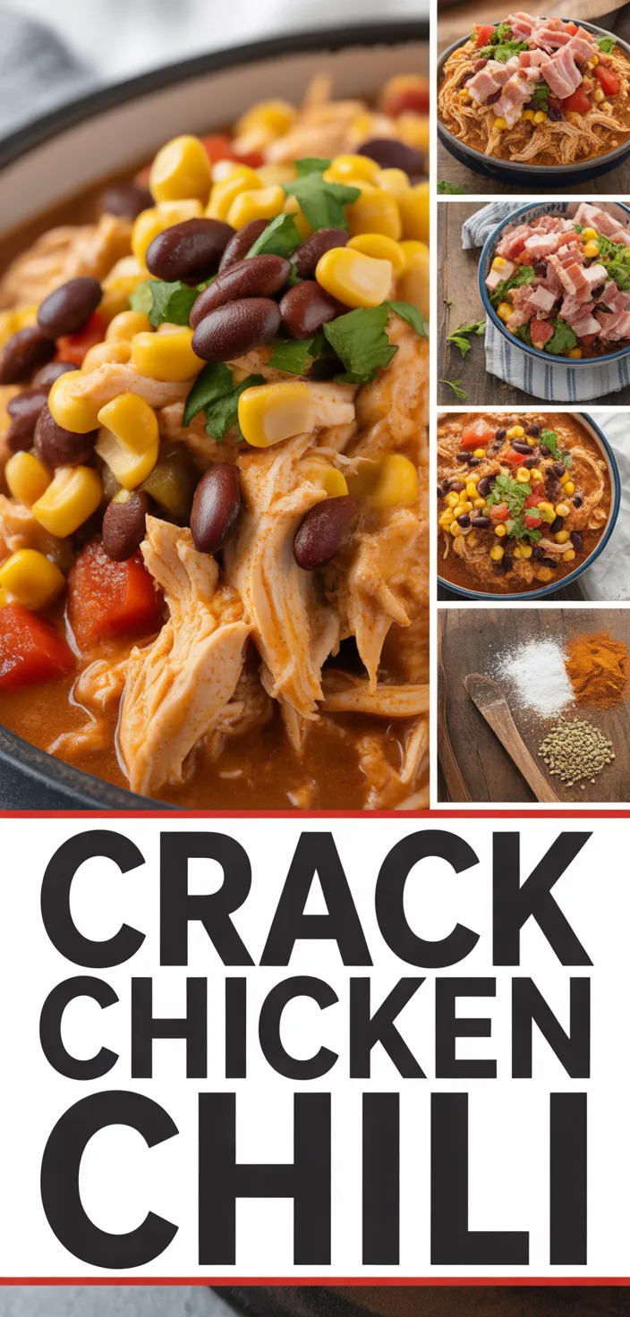 A photo of Slow Cooker Cream Cheese Crack Chicken Chili Recipe
