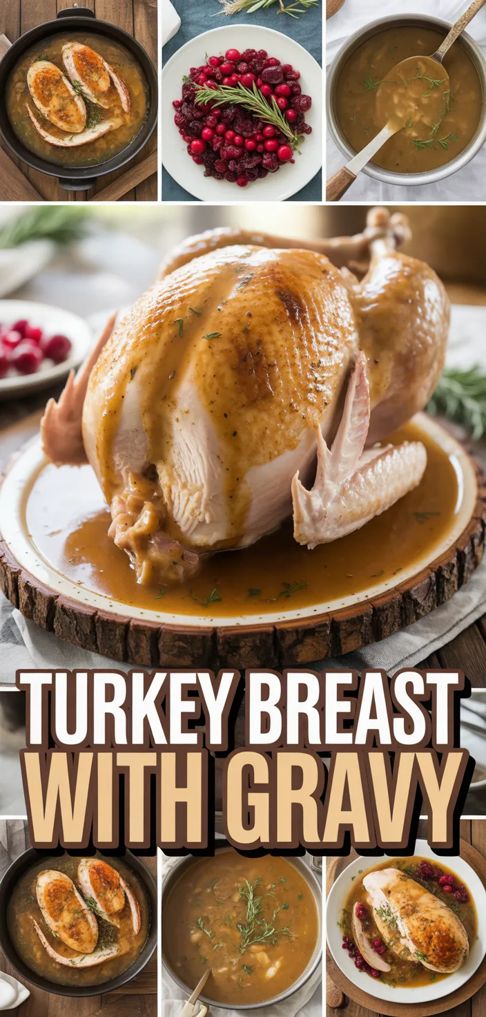 A photo of Slow Cooker Turkey Breast And Gravy Recipe