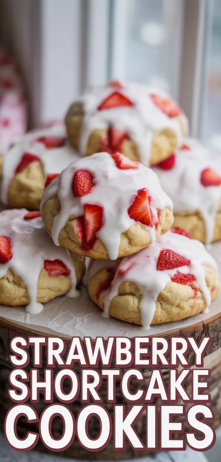 A photo of Strawberry Shortcake Cookies Recipe