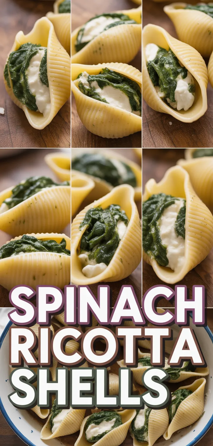 A photo of Stuffed Pasta Shells With Spinach & Ricotta Recipe