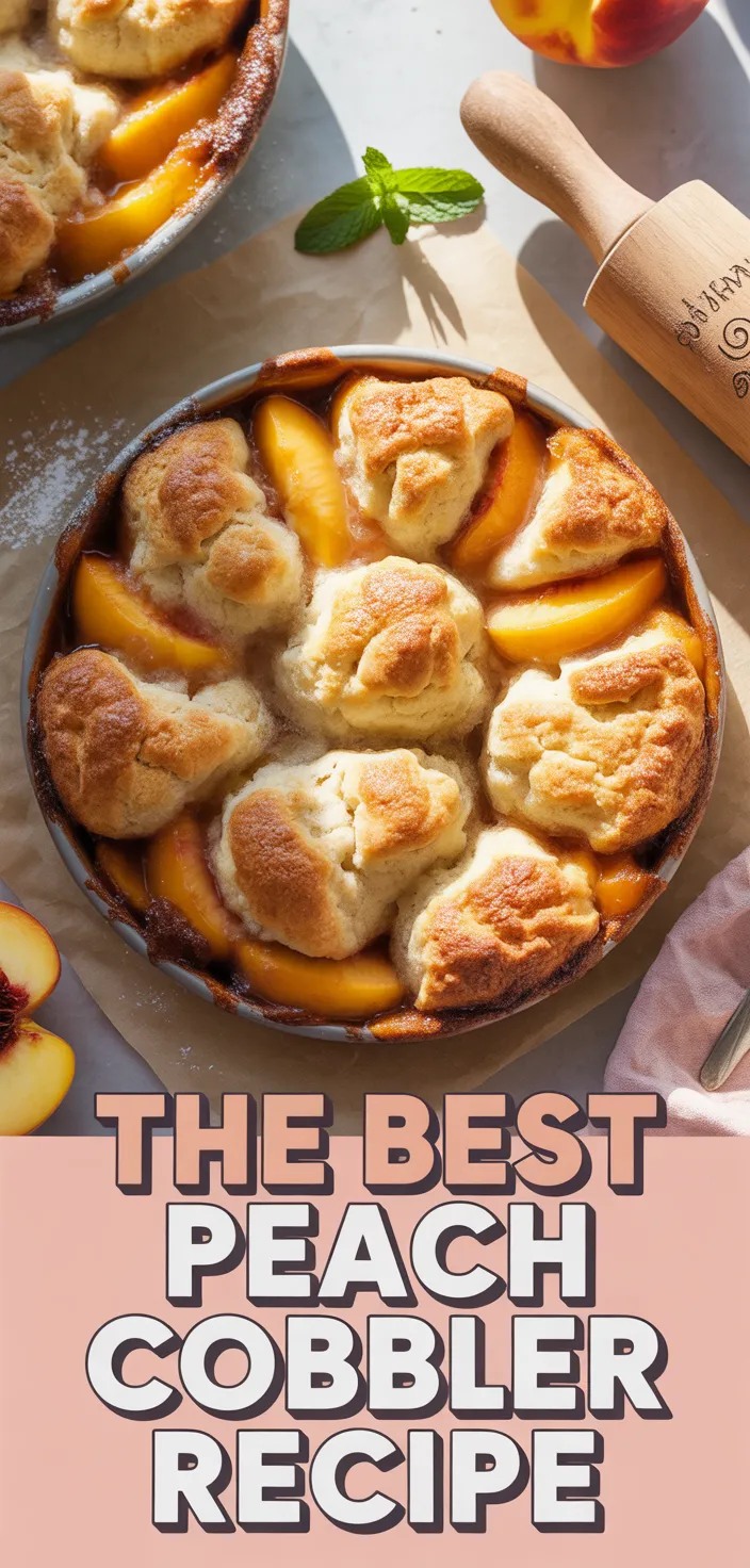 A photo of The Best Peach Cobbler Recipe
