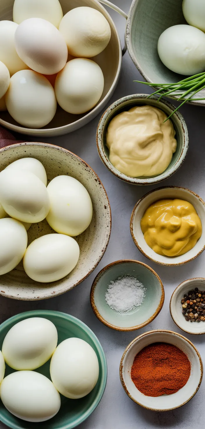 Ingredients photo for Delicious Deviled Eggs Recipe
