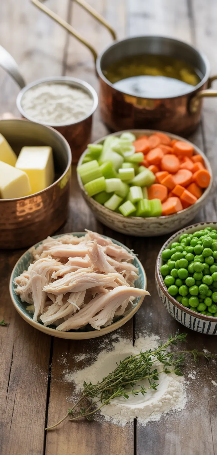 Ingredients photo for Easy Chicken Pot Pie With Biscuits Recipe