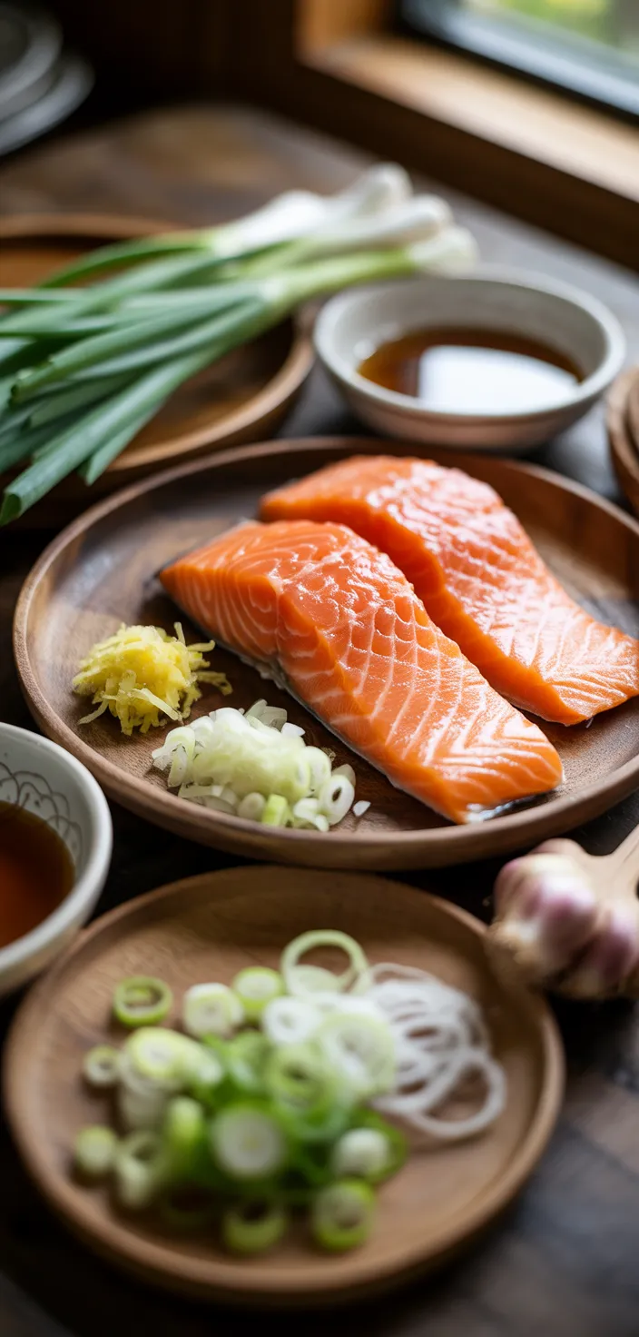 Ingredients photo for Honey Soy Sauce Glazed Salmon Recipe