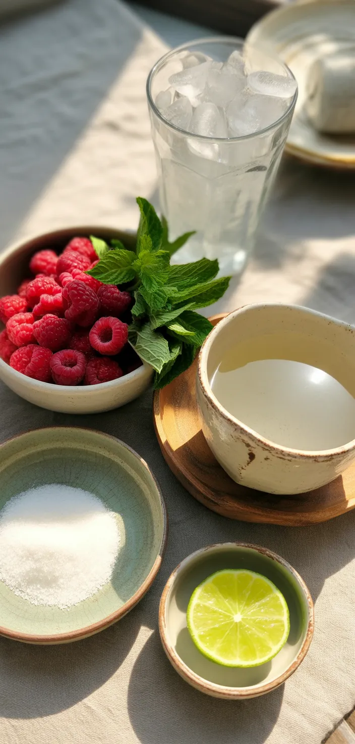 Ingredients photo for Raspberry Mojito Recipe