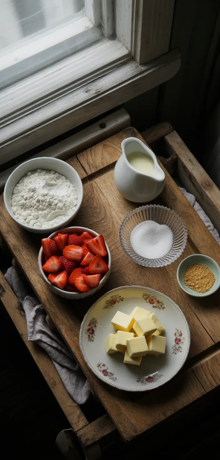 Ingredients photo for Strawberry Shortcake Cookies Recipe