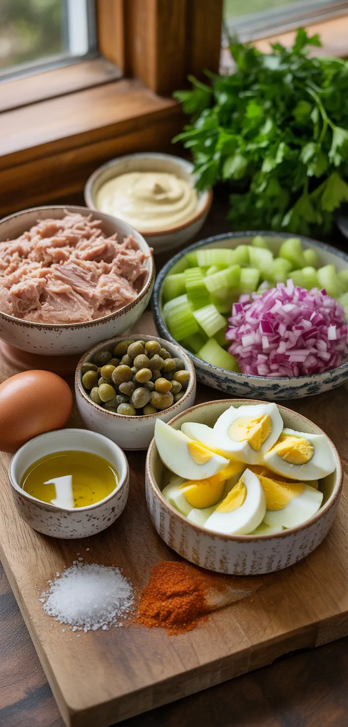 Ingredients photo for The Best Tuna Salad Recipe