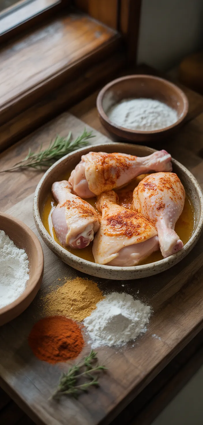 Ingredients photo for Air Fryer Fried Chicken Recipe