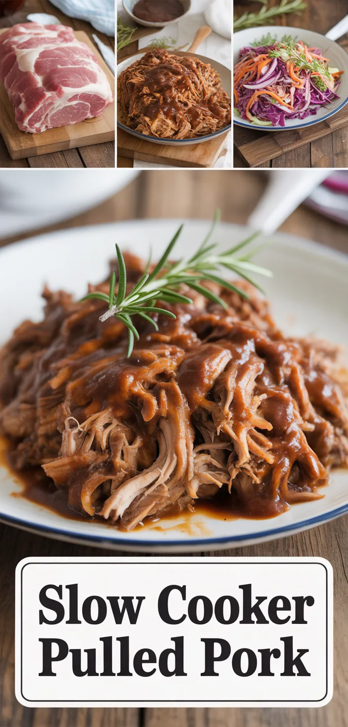 A photo of Best Pulled Pork Slow Cooker Recipe