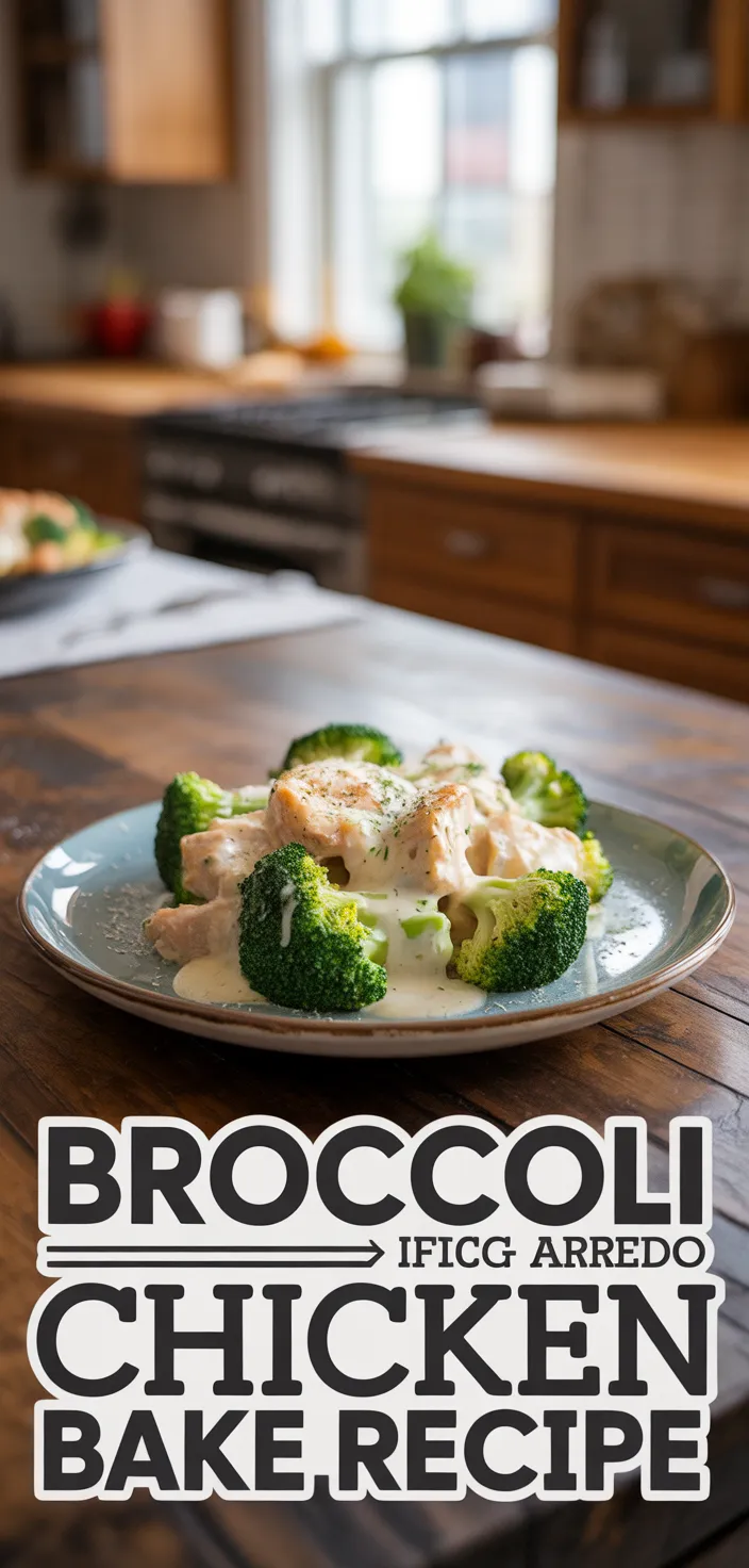 A photo of Broccoli Alfredo Chicken Bake Recipe