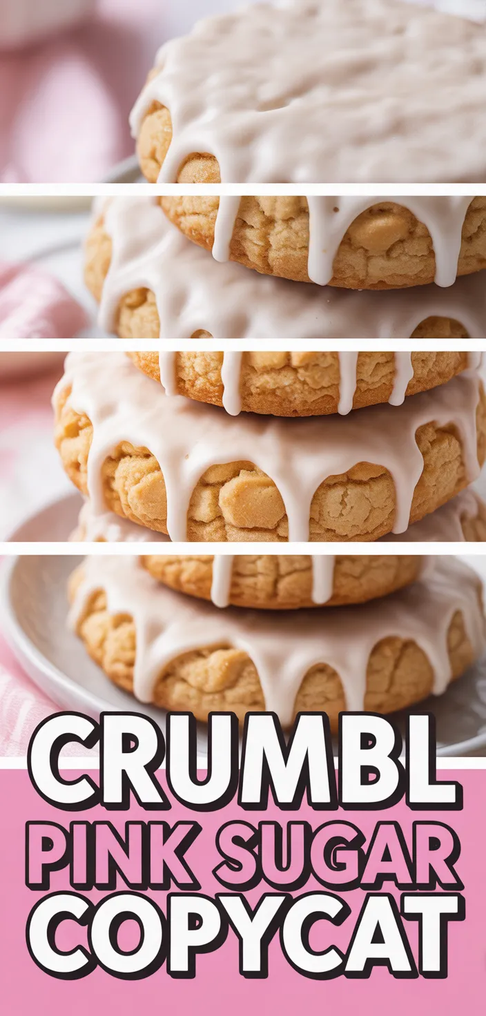 A photo of Crumbl Pink Chilled Sugar Cookie Copycat Recipe