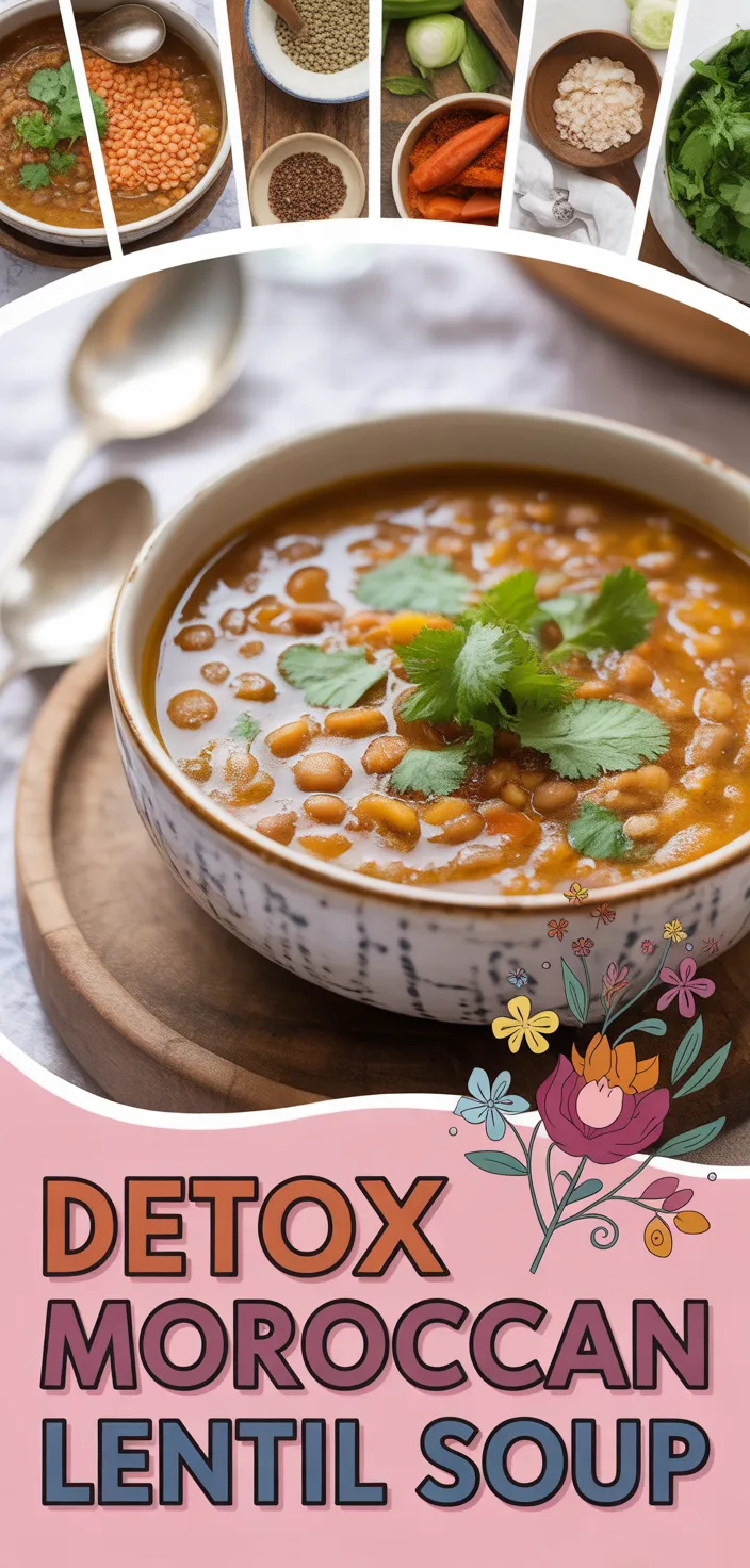 A photo of Detox Moroccan Lentil Soup Recipe