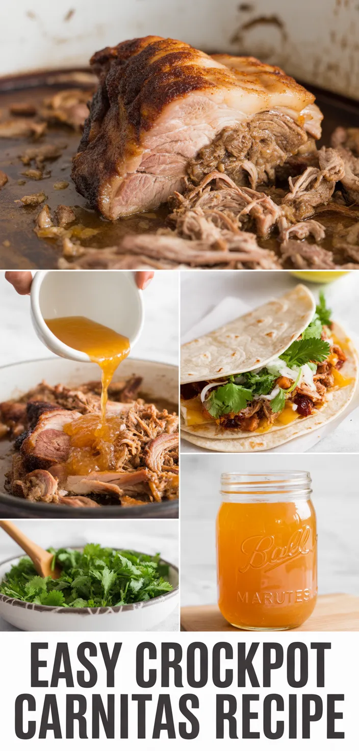 A photo of Easy Crockpot Carnitas Recipe