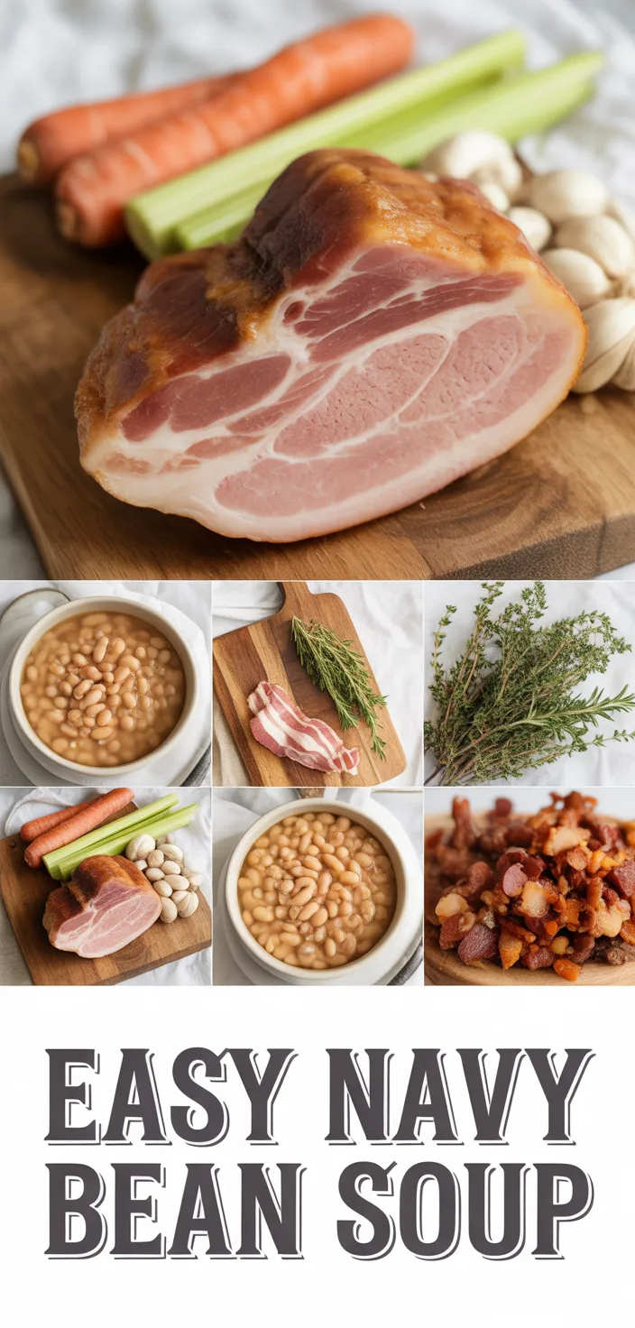 A photo of Easy Navy Bean Soup Recipe