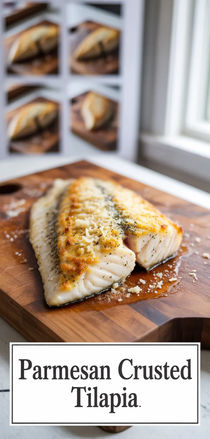 A photo of Fast And Easy Parmesan Crusted Tilapia Recipe