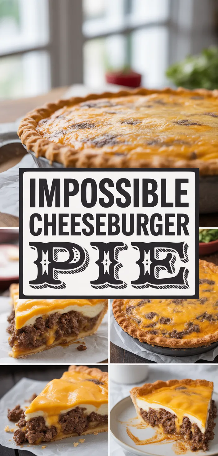 A photo of Impossible Cheeseburger Pie Recipe